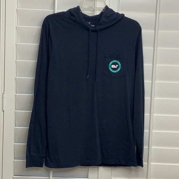 Vineyard Vines Mens Size Small Hoodie T-Shirt Pullover whale - Picture 1 of 6